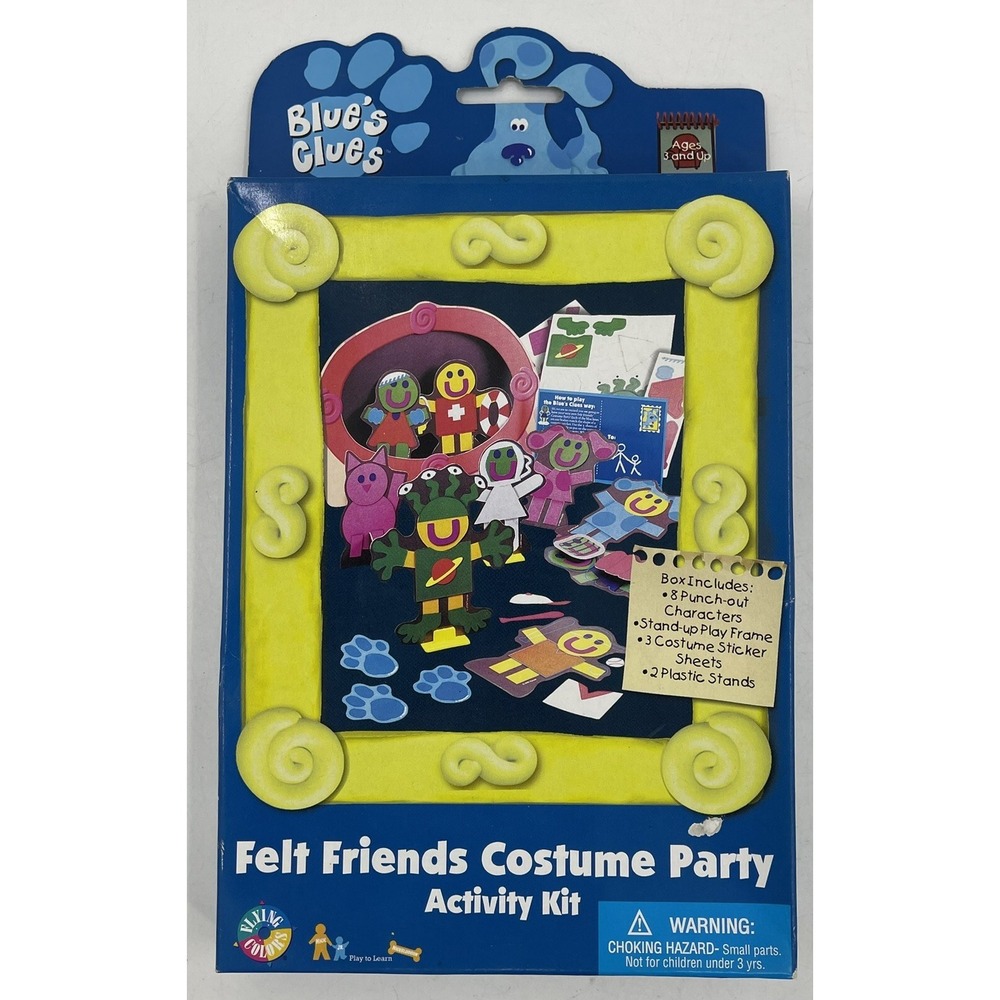 Blues Clues Felt Friends Costume Party Activity Kit New & Sealed NIP
